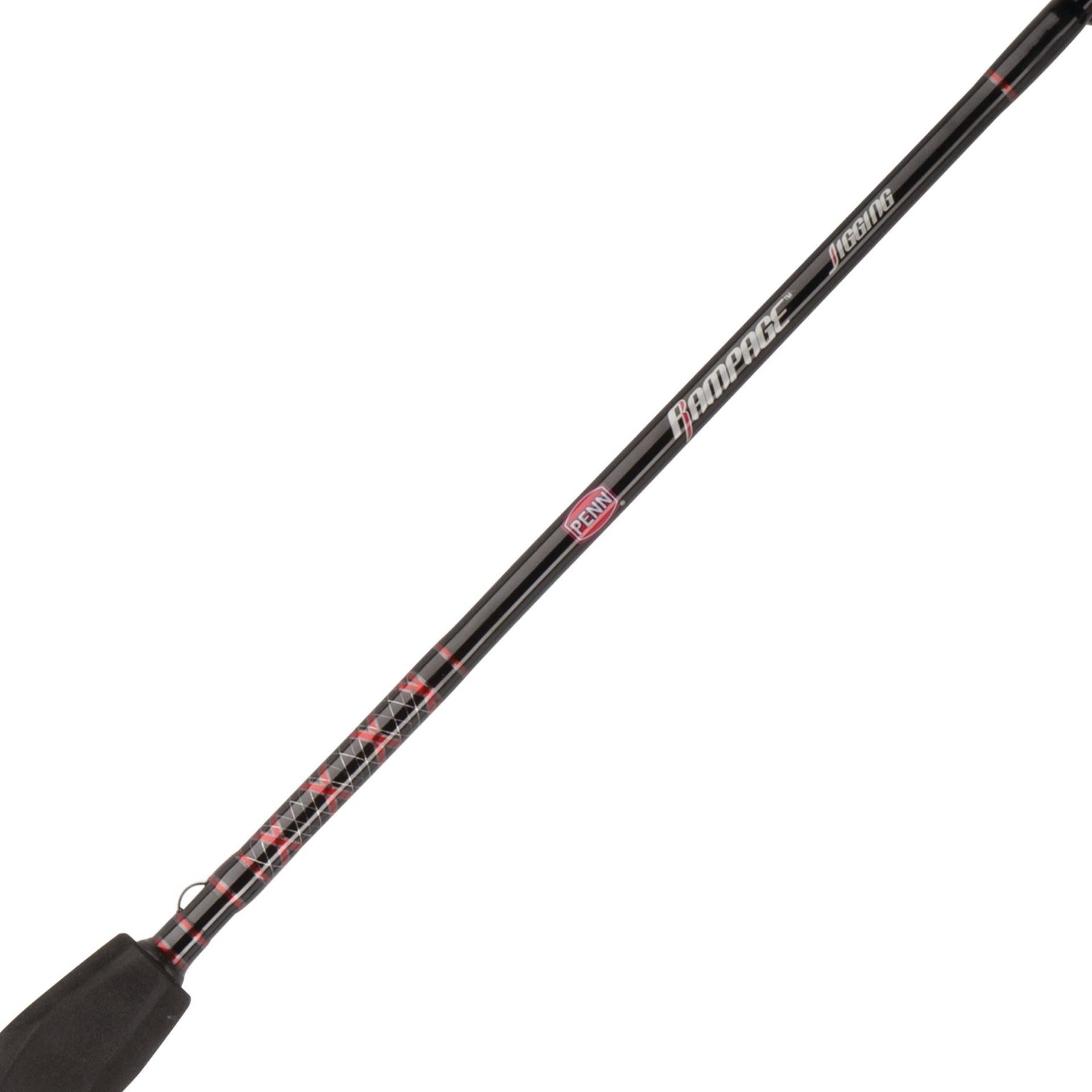 Rampage® Conventional Jigging Rod - Saltwater Fishing Rod for Offshore & Inshore Angling - Perfect for Tuna, Grouper, and Snapper Fishing