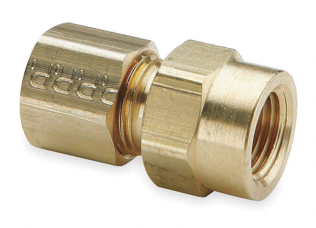 Parker Brass Compression x FNPT Female Connector, 1/2