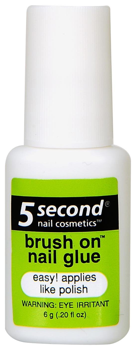 Professional Nail Brush On Nail Glue - 6 Gram (3 Pack) - Strong Adhesive for Acrylic Nails, Press On Nails & Nail Art - Perfect for Salon, Home Manicure & DIY Nail Extensions