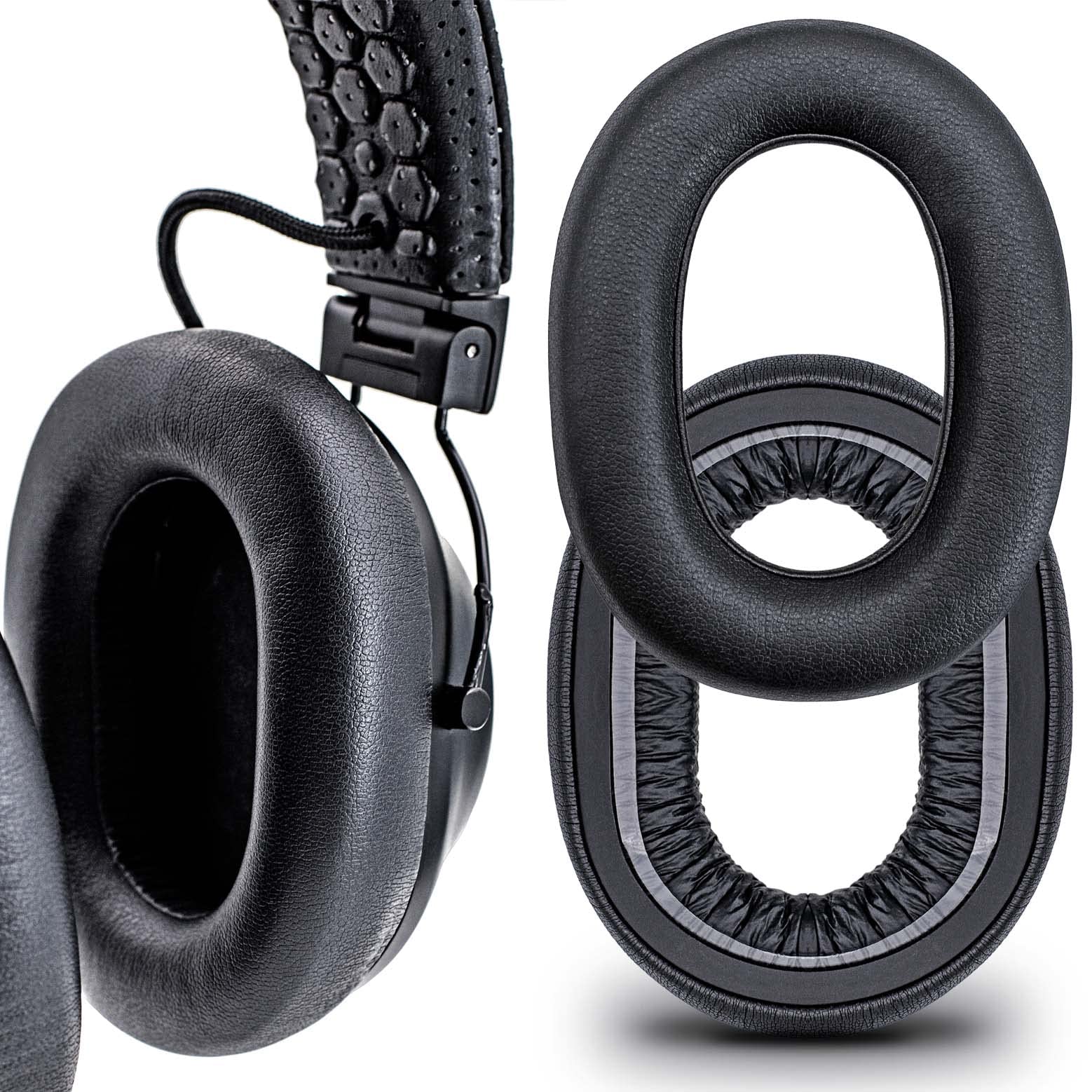 BackBeat FIT 6100 Replacement Earpads - Premium Protein Leather Ear Cushions & Ear Cups for Wireless Headphones | Perfect for Workouts, Running & Travel | Compatible with BackBeat FIT6100 by JESSVIT