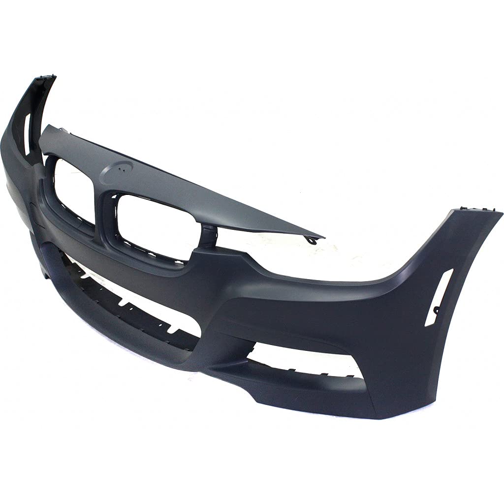 BMW 320i/320i xDrive Front Bumper Cover (2013-2018) - Primed with M Sport Line Design | Sedan & Wagon Replacement Part #BM1000295 / 51118067951 | Perfect for Collision Repair & Performance Upgrades