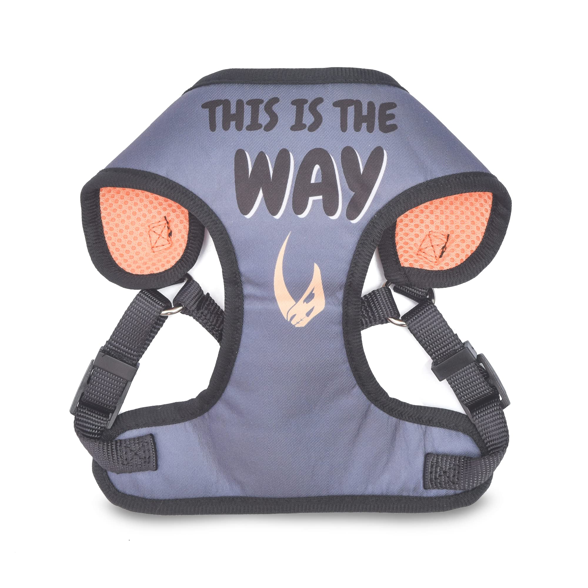 STAR WARS The Mandalorian Dog Harness for Small Dogs (Size S) - Cute Pet Costume & Walking Gear for Halloween, Cosplay & Daily Adventures