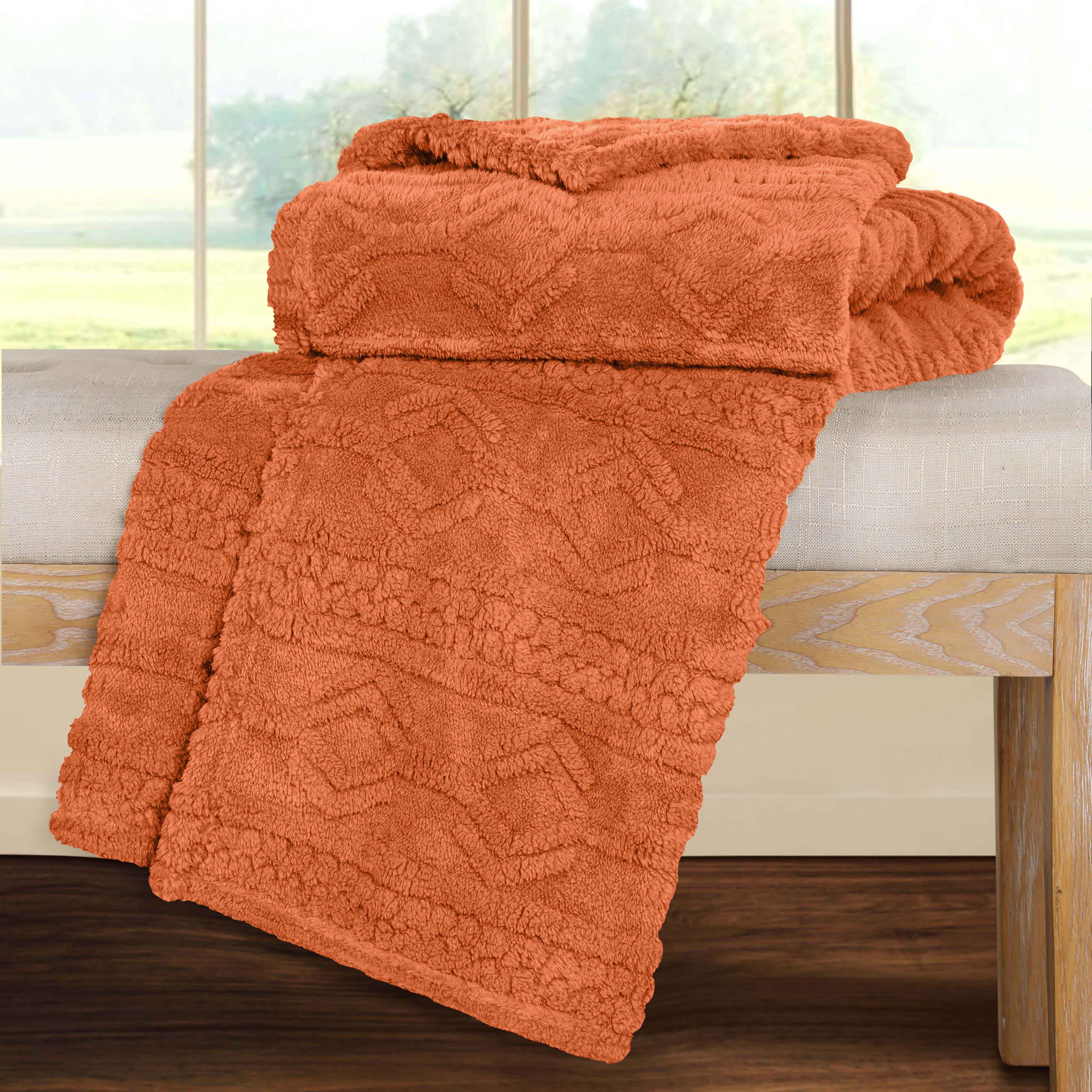 Arctic Boho Jacquard Plush Fleece Blanket - Ultra Soft & Warm Winter Throw for Couch, Bed, Sofa - Perfect for Home Decor, Cozy Nights & Gift Giving