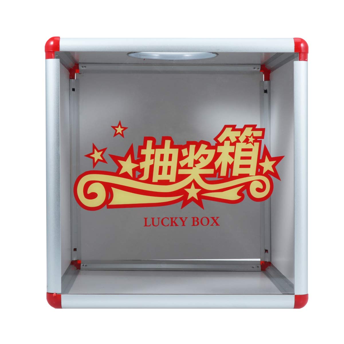NUOBESTY Clear Plastic Ball Container Box for Raffle Tickets, Bingo Games, Storage & Organization - Durable Transparent Box for Events, Parties, and Home Use