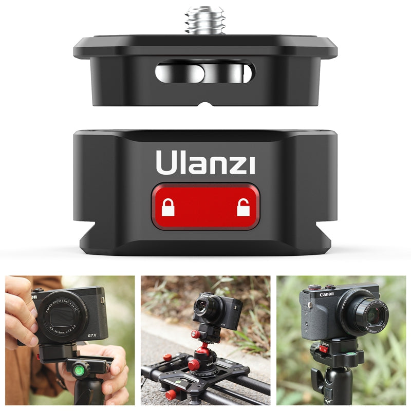 Ulanzi Claw Quick Release Kit (Gen II) 2333 - Professional Camera Mount for DSLR, Mirrorless & Action Cameras - Perfect for Vlogging, Photography & Film Making