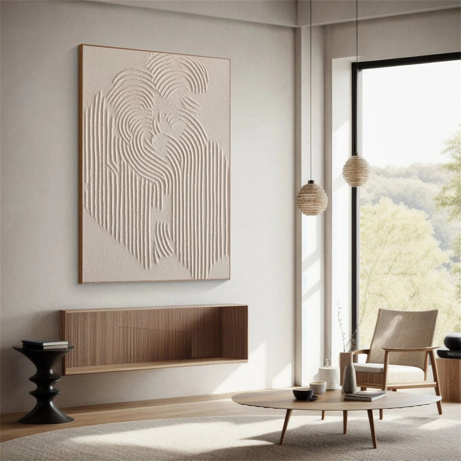 Premium Frameless Stretched Beige & Brown Painting Canvas #BB022 - Perfect for Home Decor, Art Studios & Office Wall Art