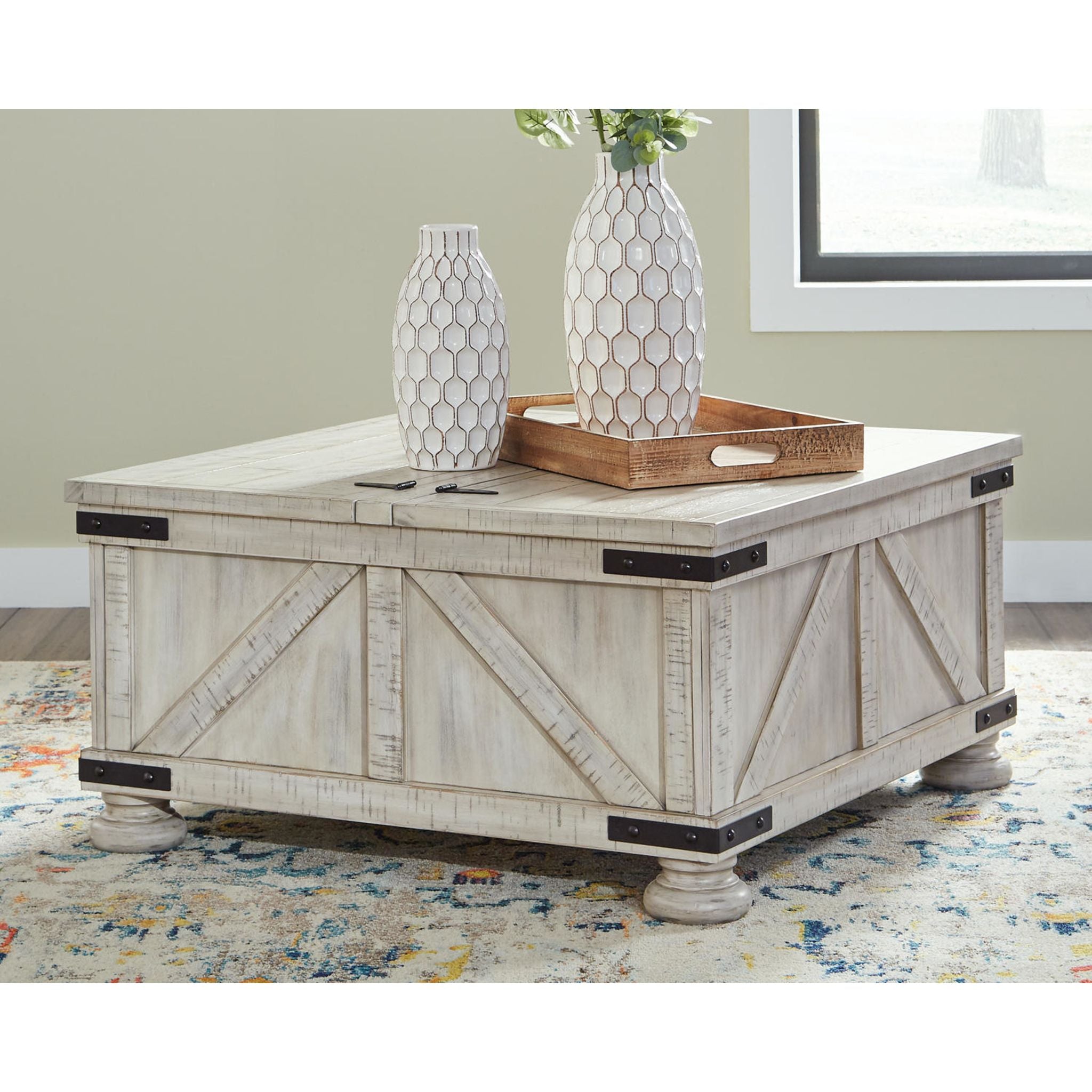Modern Carynhurst Coffee Table with Storage - Lift Top Design, Hidden Compartment for Living Room, Office & Small Spaces - Stylish & Functional Home Decor
