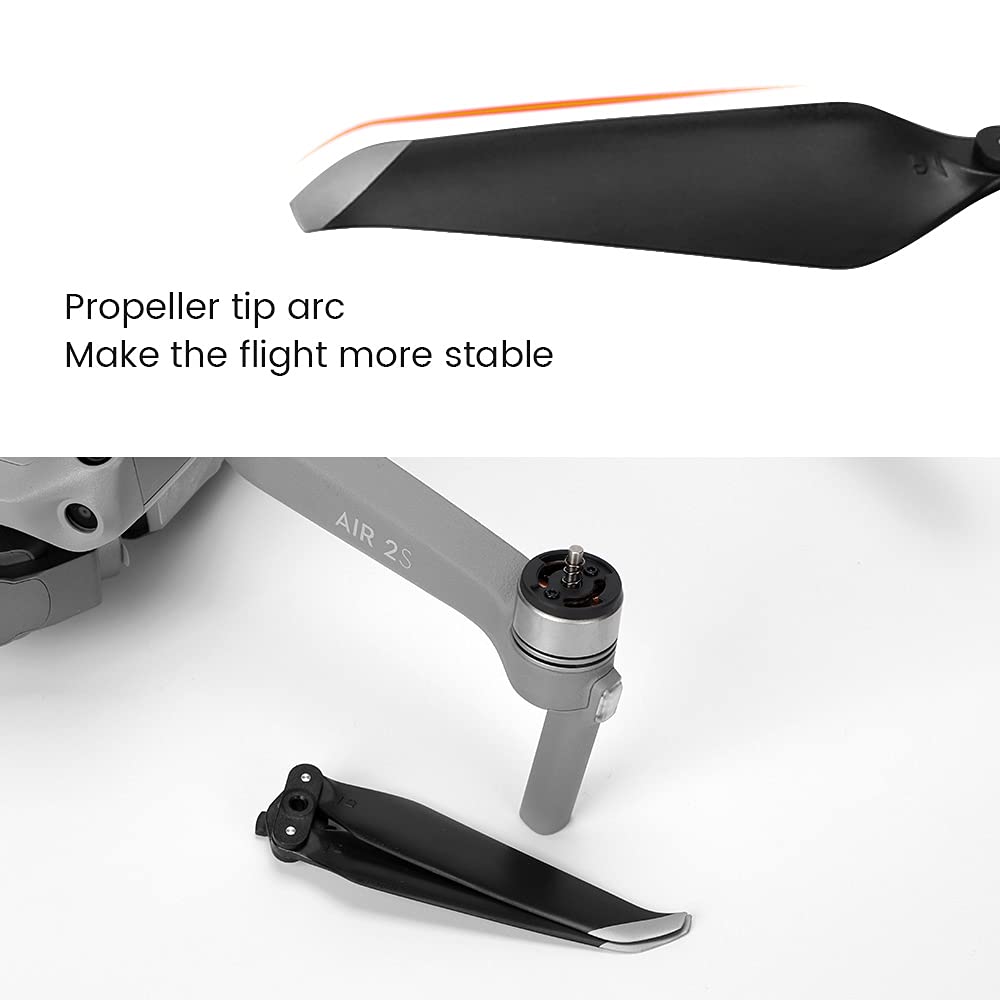 (12Pcs) DJI Mavic Air 2/Air 2S Low Noise Quick-Release Propellers - Spare Replacement Blades for Quadcopter Drone Accessories - Perfect for Aerial Photography, Travel & Outdoor Adventures