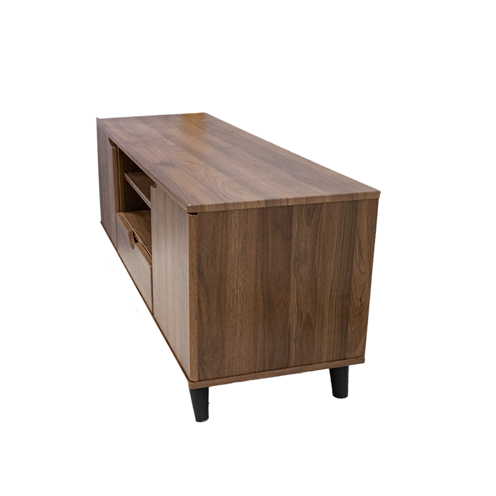 STB Wooden TV Stand with Storage Shelf - Modern Entertainment Center for Living Room, Bedroom, or Home Theater - KTDR 76123 (1974)