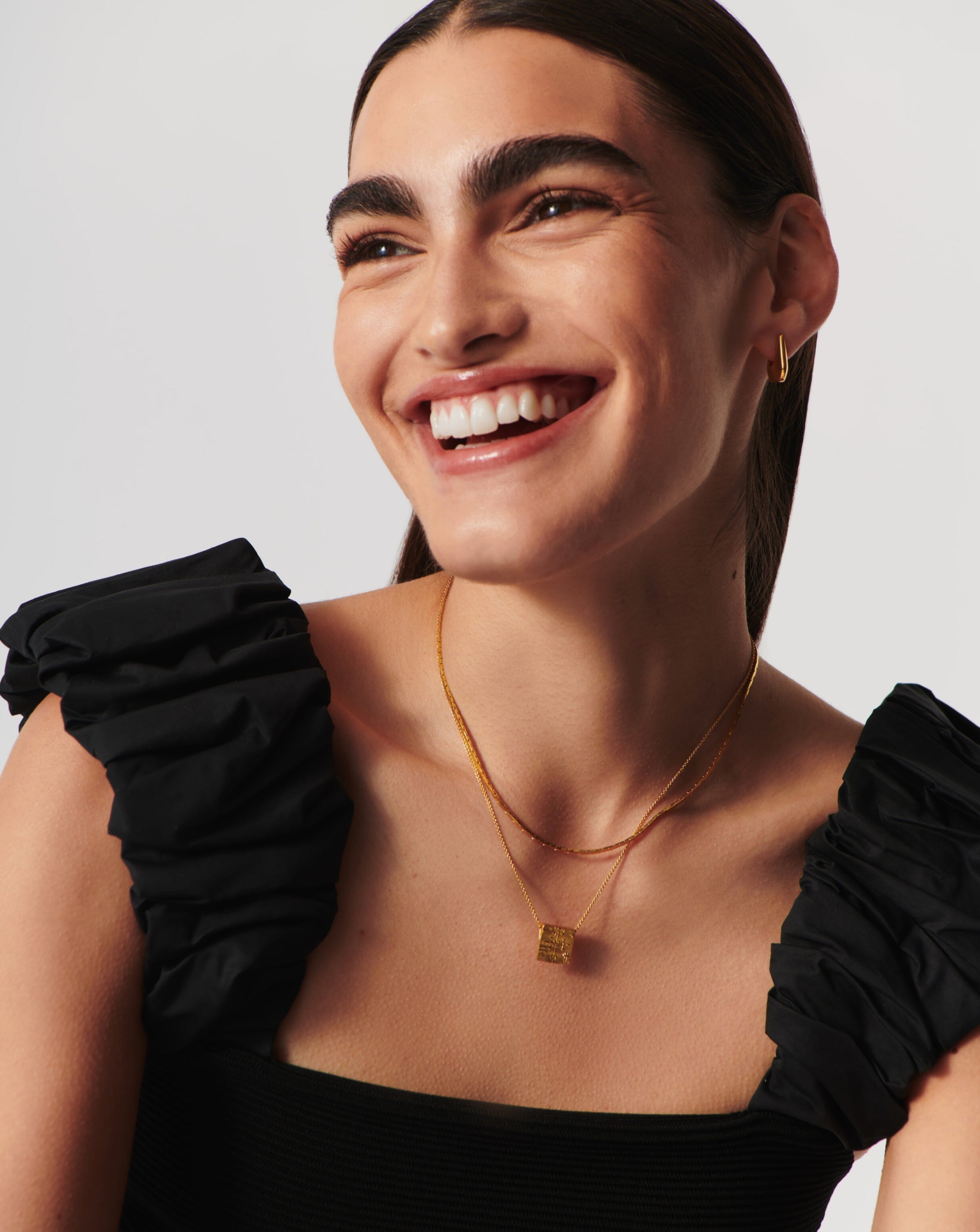 Lucy Williams Sterling Silver Square Coin Necklace Set for Women - Elegant Layering Jewelry for Everyday Wear & Special Occasions