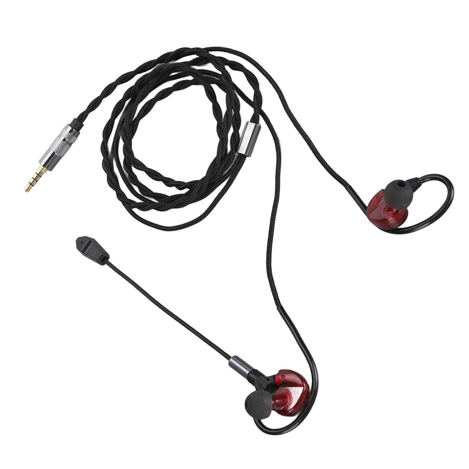 Premium Wired Gaming Earbuds with Microphone - Lightweight Noise-Isolating 3.5mm Detachable Headphones for PC, Mobile, PS5, Xbox - Perfect for Competitive Gaming, Streaming & Online Meetings
