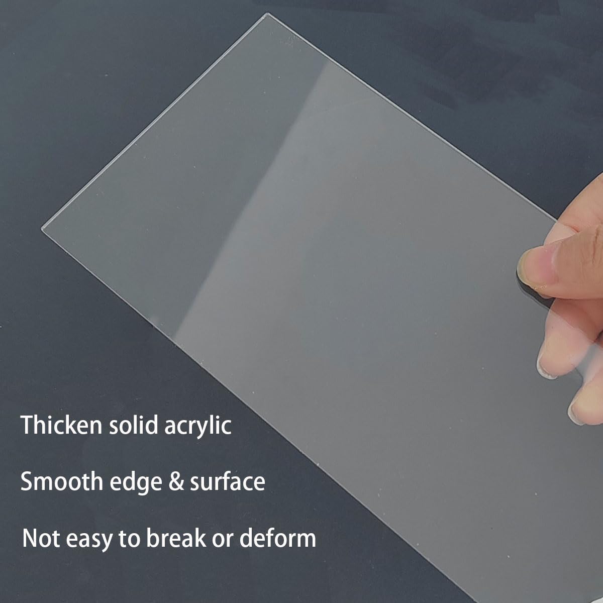 4 Pack Clear Acrylic Cake Scrapers & Smoothers - Professional Cake Decorating Tools for Smooth Frosting, Icing & Fondant - Perfect for Birthday Cakes, Wedding Cakes & Baking Enthusiasts
