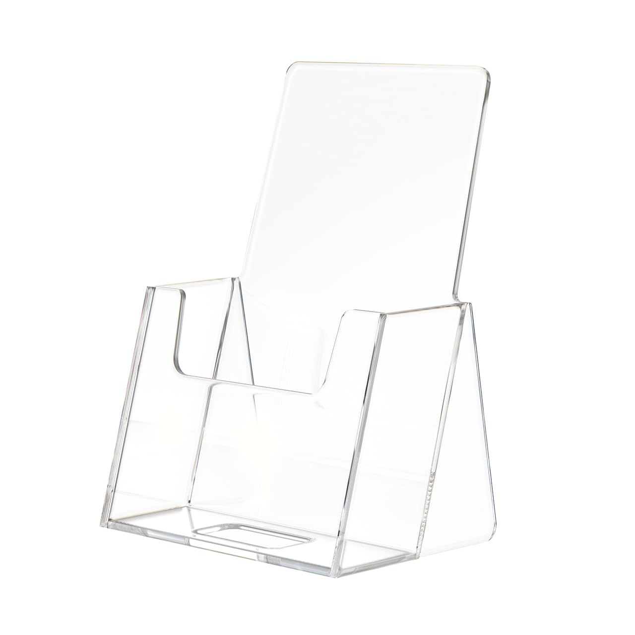 100 Pack Clear Acrylic Business Card Holders - Vertical 2