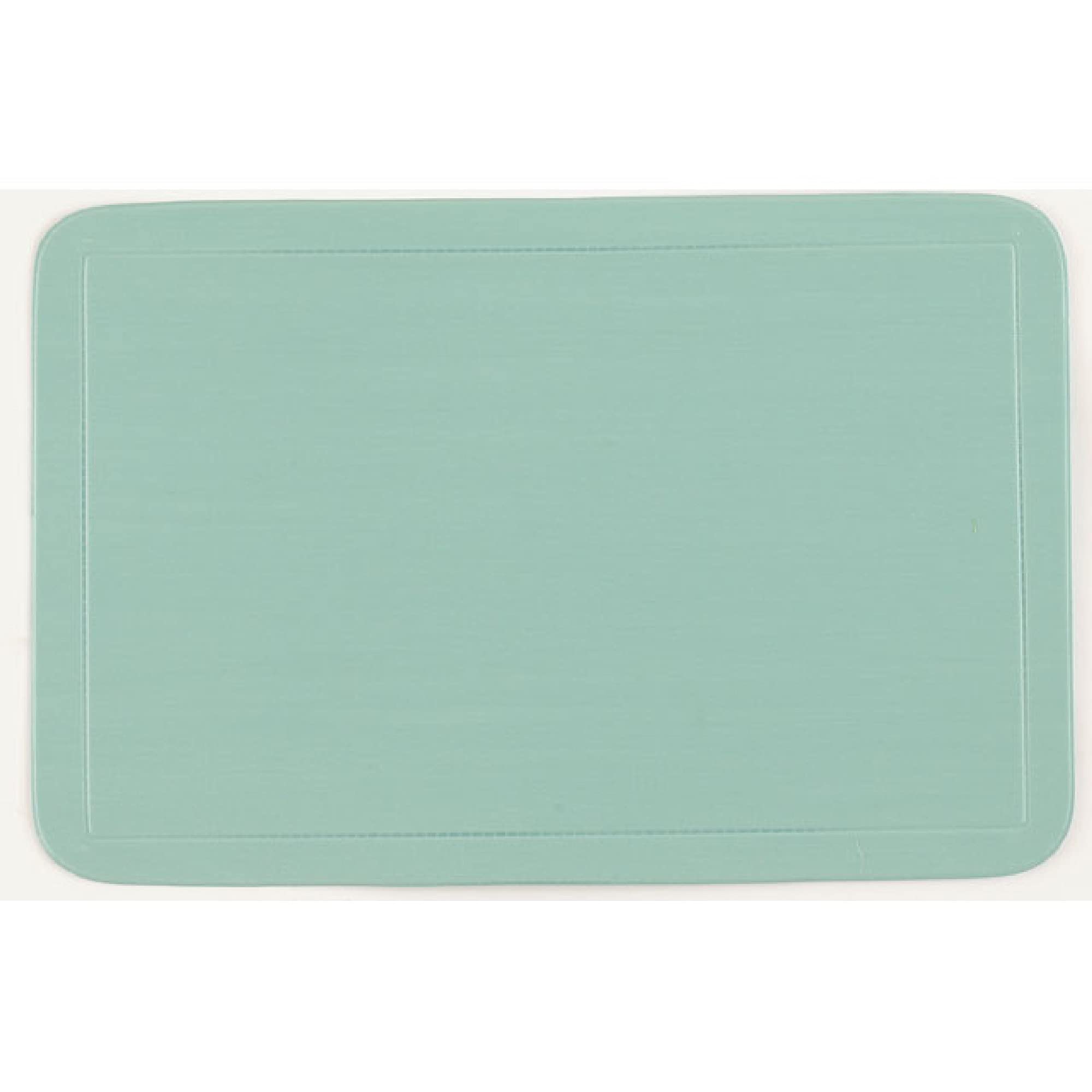12 Pack Light Blue Plastic Placemats for Dining Table - Waterproof & Durable Table Mats for Home, Kitchen, Parties & Outdoor Picnics