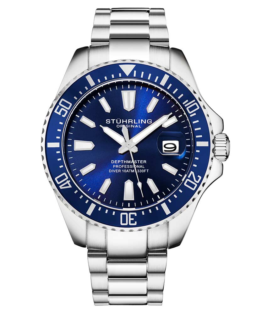 Depthmaster 3950A 42mm Quartz Diver Watch - Waterproof Luxury Dive Watch for Men - Perfect for Scuba Diving, Swimming & Outdoor Adventures