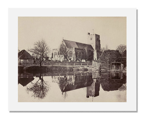 Benjamin Brecknell Turner Hawkhurst Church Fine Art Photography Print - Vintage Landscape Wall Decor for Home & Office