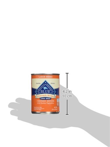 Blue Buffalo Homestyle Recipe Large Breed Adult Wet Dog Food - Natural Chicken & Garden Vegetables - 12.5oz Cans (Pack of 12) | High Protein Meal for Active Dogs, Perfect for Daily Feeding & Training Rewards