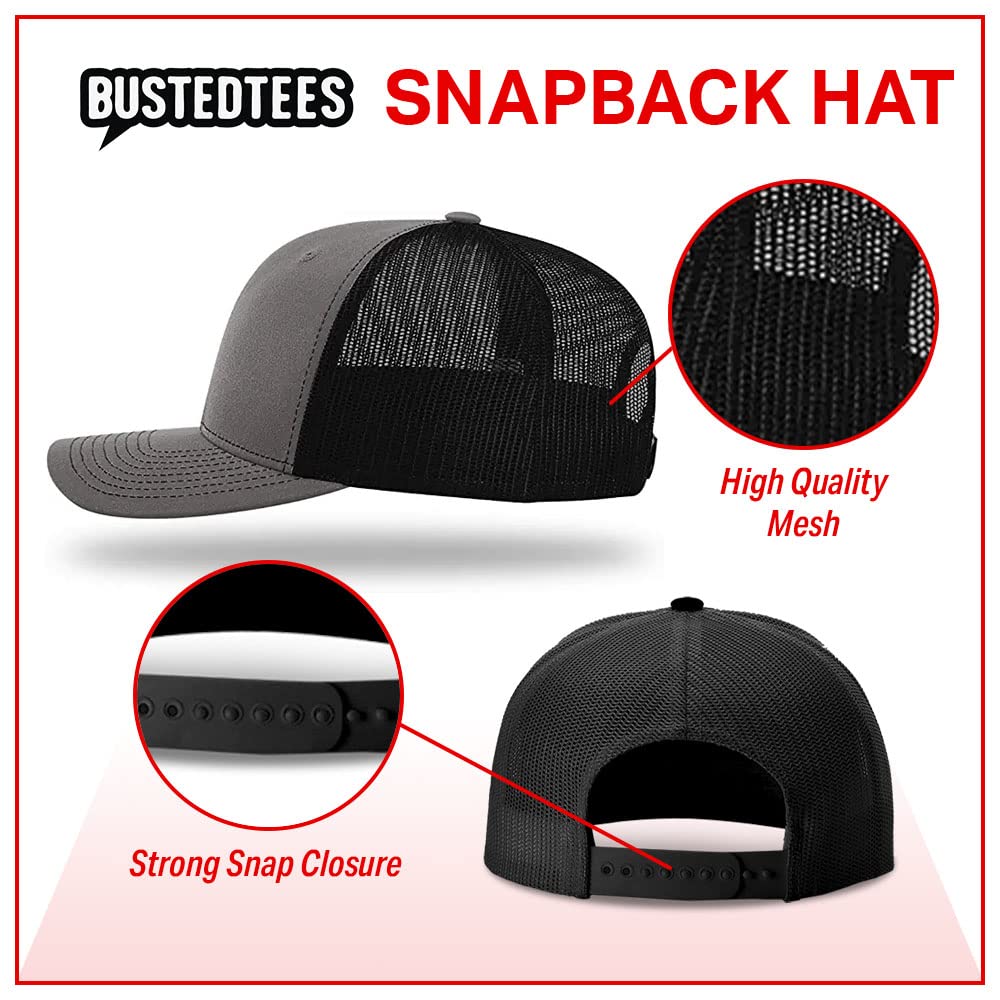 Bitcoin Outline Baseball Cap for Men - Adjustable Snapback Mesh Hat with Breathable Back - Perfect for Casual Wear, Outdoor Activities & Crypto Enthusiasts