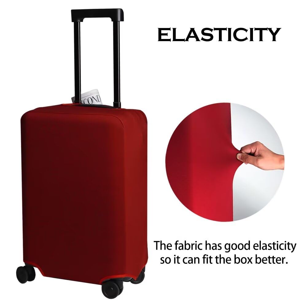 Durable Purple Luggage Cover for 20-inch Suitcases (Fits 19-20 inch) - Waterproof Travel Bag Protector with Large Storage Pocket | Perfect for Airplane, Train & Business Trips