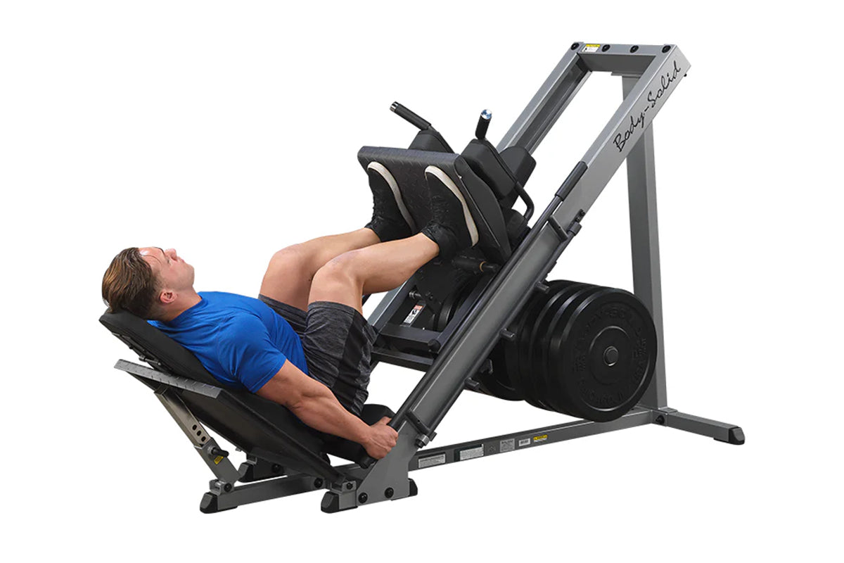 Body Solid GLPH1100B Leg Press & Hack Squat Machine for Home Gym - Strength Training Equipment for Legs, Glutes Workout | Perfect for Home Fitness, Commercial Gyms & Personal Training Studios