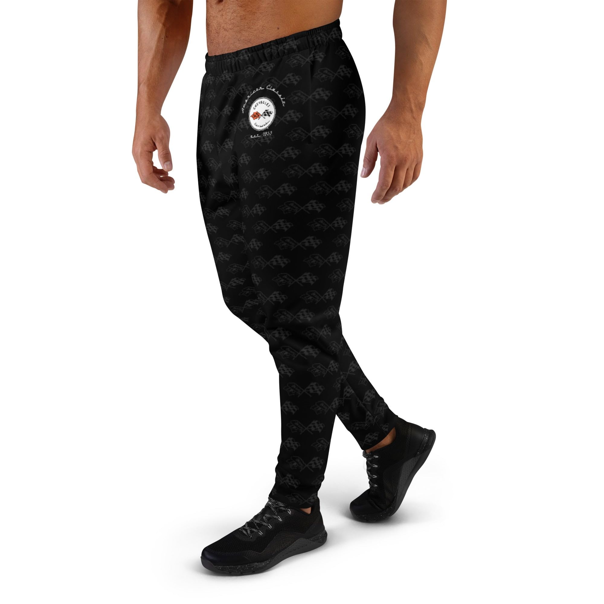 **SUNBELTGIFTS C1 Corvette Men's Joggers Pants - Comfortable & Stylish Year-Round Casual Wear for Running, Gym, Lounge & Everyday Use**