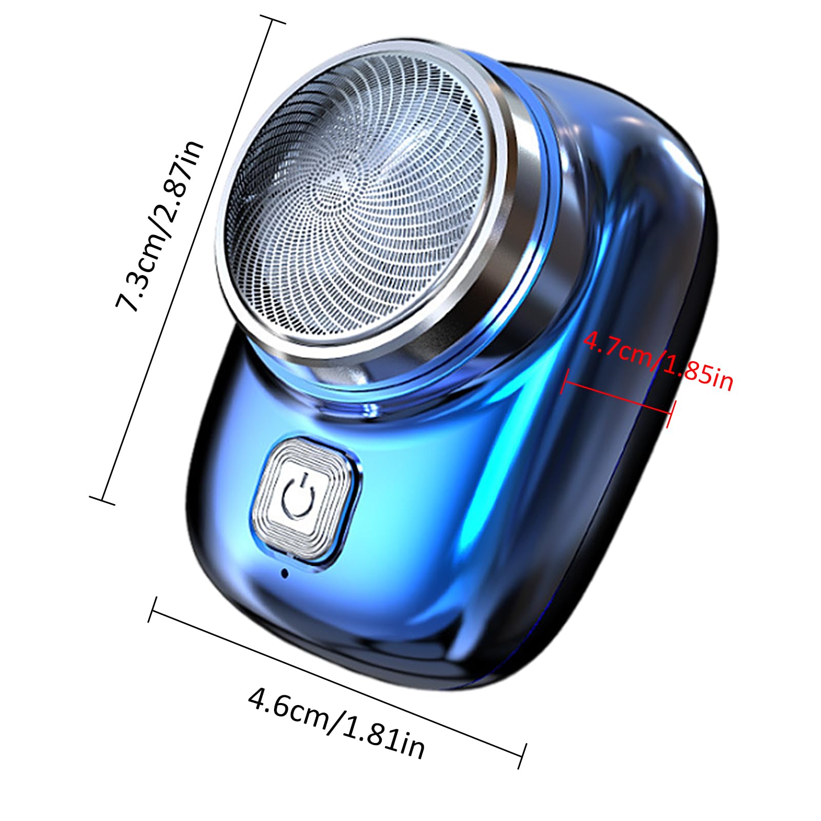 Portable Cordless Electric Shaver for Men - Rechargeable Travel Razor with Waterproof Design & Beard Trimmer - Perfect for Home, Gym, and Business Trips