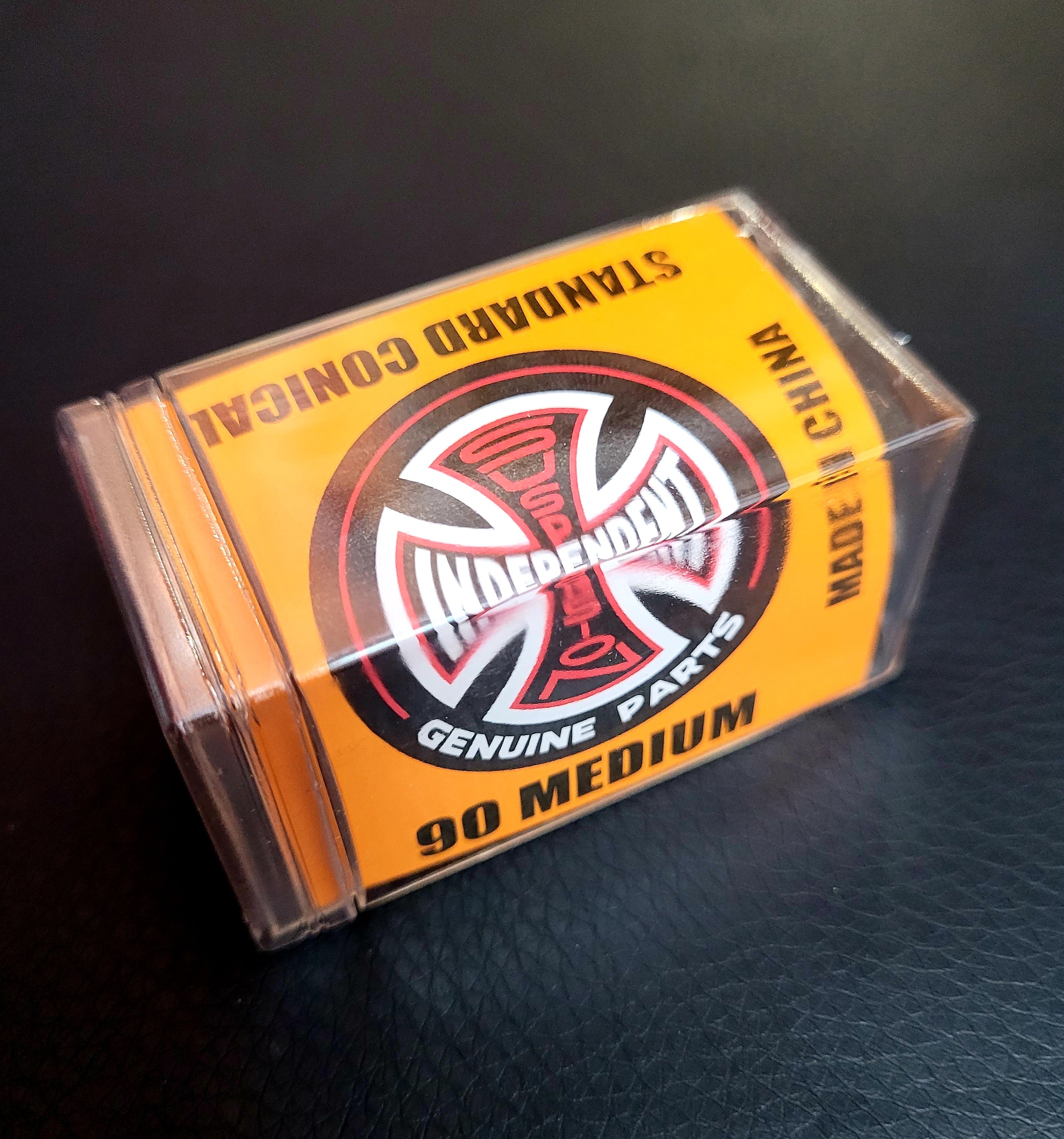 Premium 90a Medium Conical Skateboard Bushings - Orange - Perfect for Smooth Turns and Stability in Skateboarding and Longboarding
