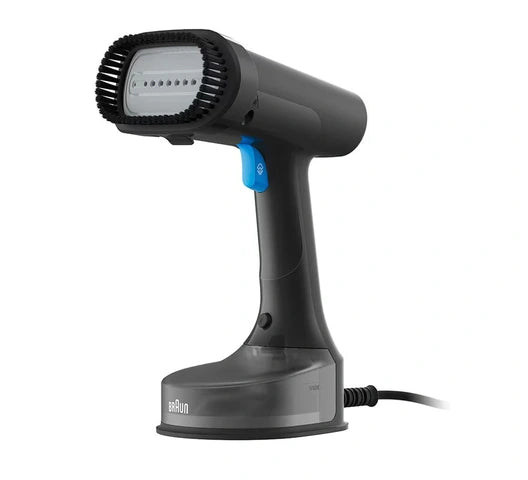 QuickStyle 5 Garment Steamer GS 5031 - Powerful Handheld Clothes Steamer for Wrinkle Removal, Black & Blue - Perfect for Travel, Home, and Professional Use
