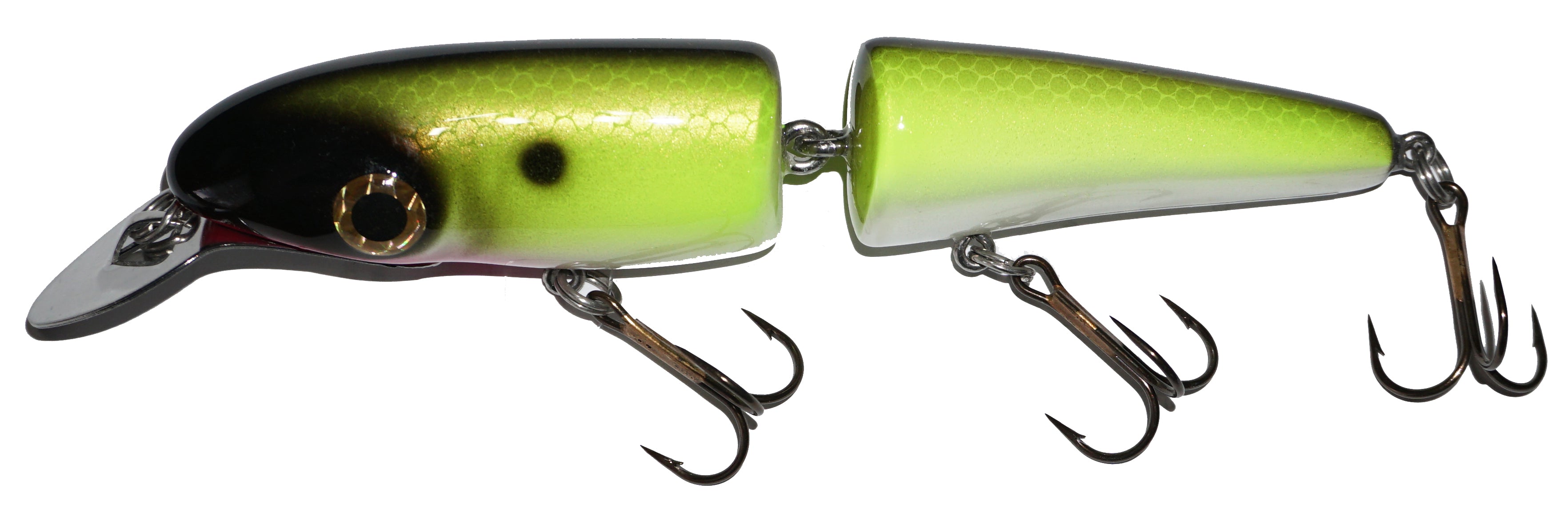 Big Fork Reef Digger Mid Range Crankbait Jointed Fishing Lure - Saltwater & Freshwater Bass Fishing for Trout, Walleye, Pike | Perfect for Casting, Trolling & Deep Water Fishing