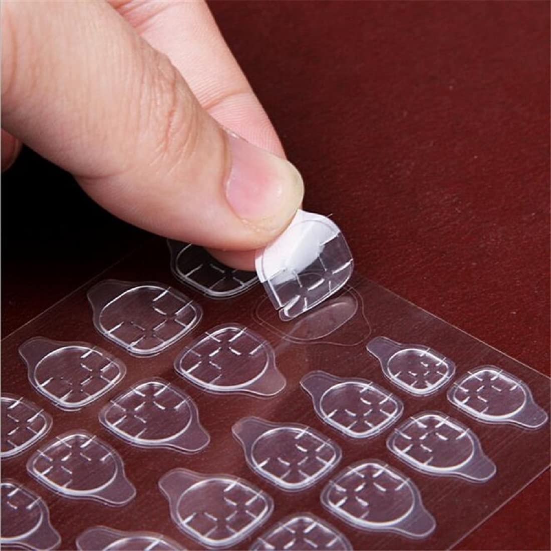 Secret Lives® Acrylic Press On Nails - 24PCS French Fake Nails with Glue & Stickers - Light Pink Artificial Nail Extensions for Salon-Quality Manicures at Home, Parties & Special Occasions