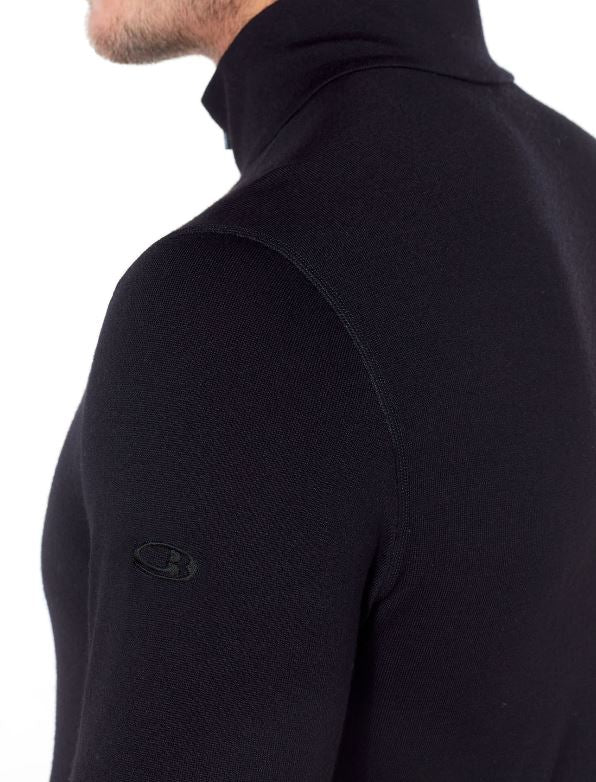 Icebreaker 260 Tech LS Half Zip Men's Merino Wool Base Layer - Warm & Breathable for Hiking, Skiing & Outdoor Activities