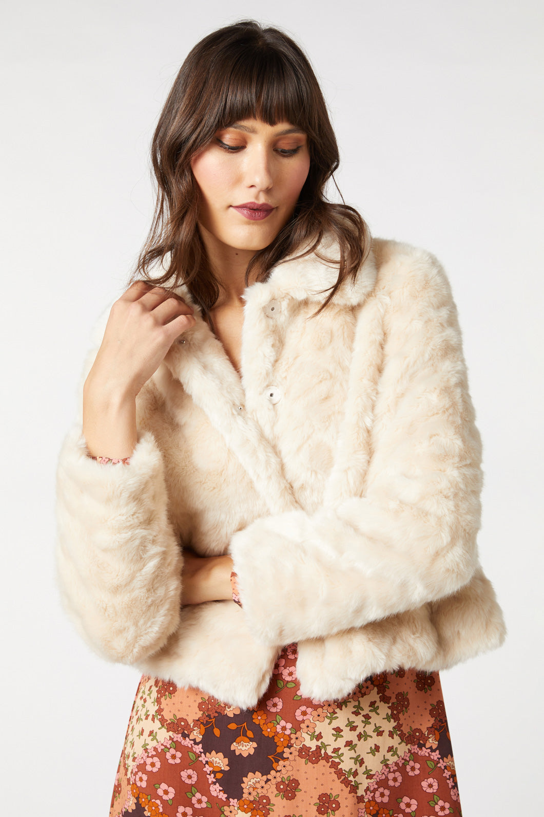 Penelope Women's Faux Fur Jacket - Cozy Winter Coat with Hood, Warm Outerwear for Cold Weather - Perfect for Snow Days, Outdoor Activities & Fashion Layering