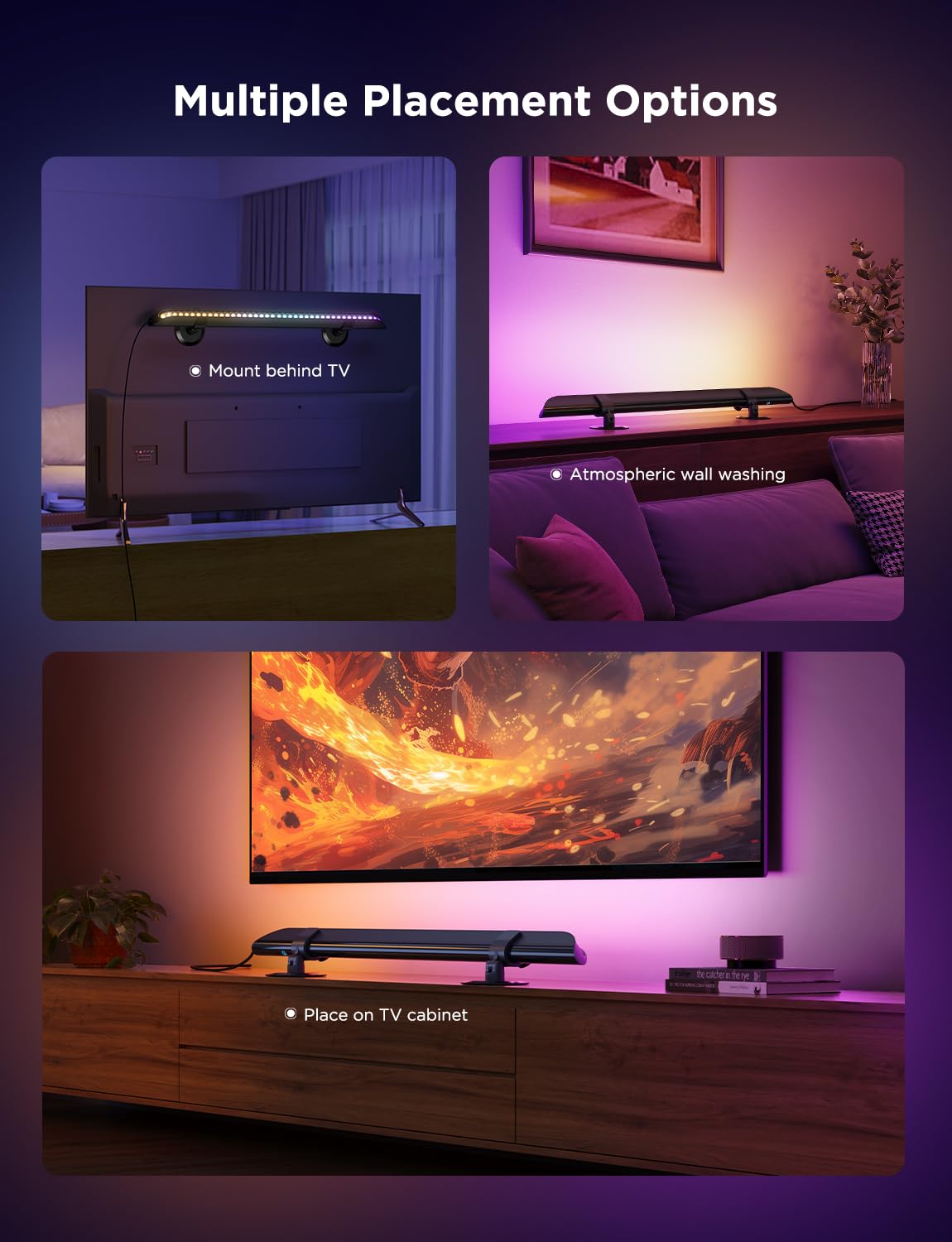 Govee RGBIC Smart LED Light Bars for TV - 15