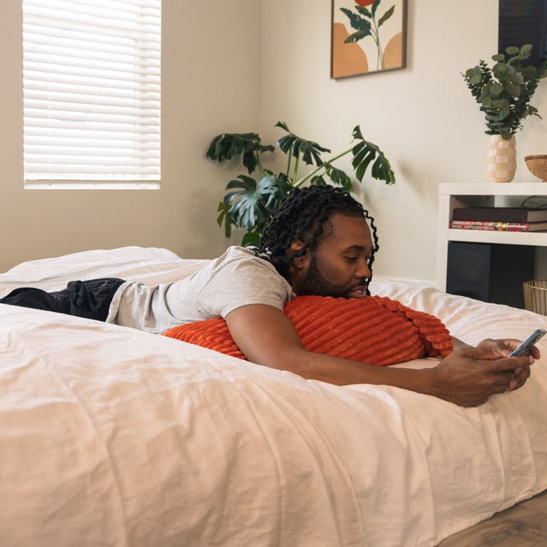 Premium King Size Bean Bag Chair - Ultra Soft Corduroy Fabric for Ultimate Comfort - Perfect for Lounging, Gaming, and Movie Nights