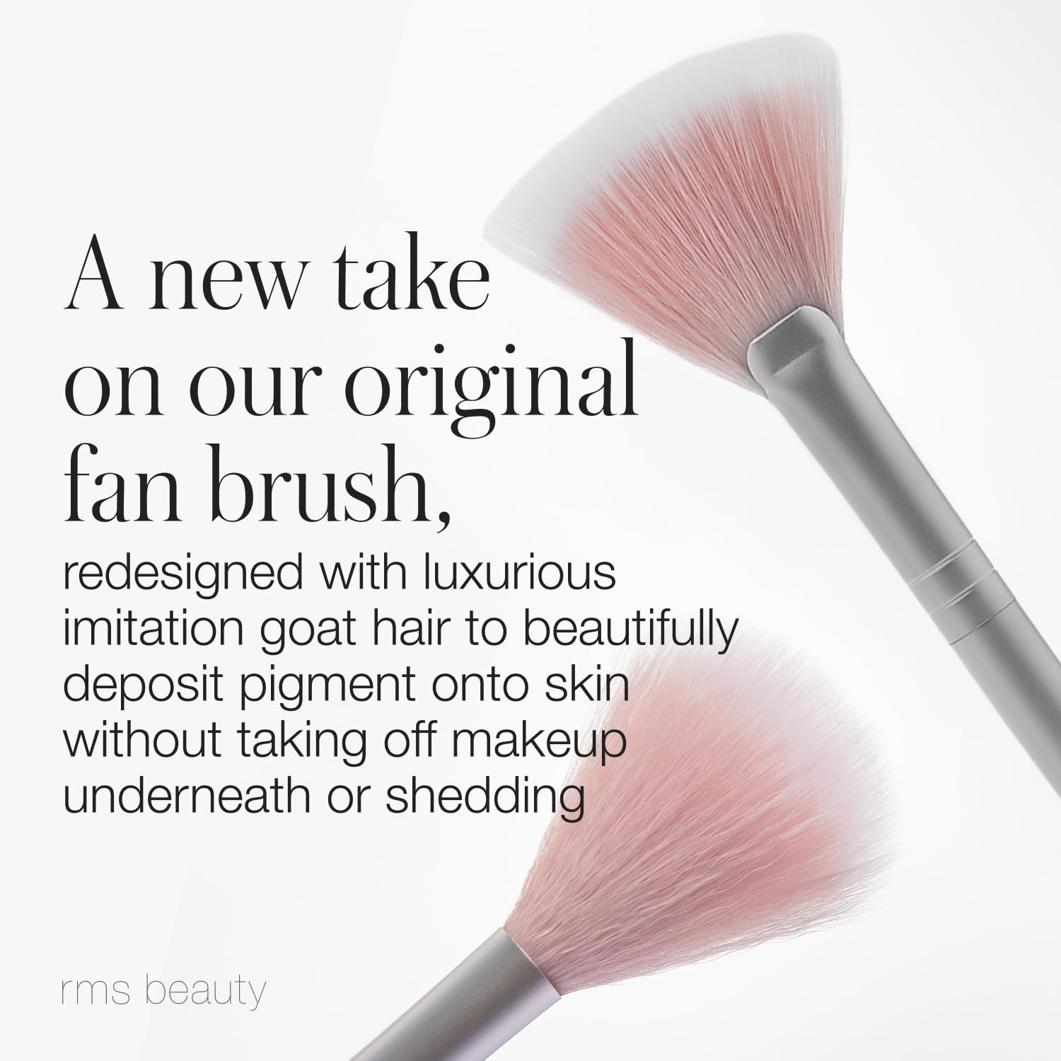Premium Women's Skin2Skin Classic Fan Brush - Soft Bristles for Flawless Makeup Blending & Highlighting | Perfect for Foundation, Powder & Contouring | Ideal for Professional & Everyday Makeup Use