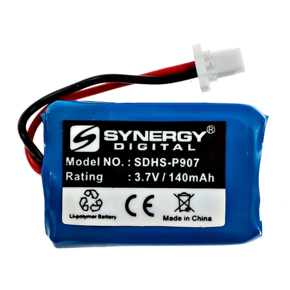 Synergy Digital Wireless Headset Batteries - 4 Pack Li-Polymer 3.7V 140mAh Replacement Batteries for Plantronics CS540 Headset System | Perfect for Office Calls, Remote Work & Customer Service Professionals