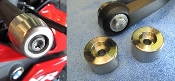 Suburban Machinery S1000XR Stainless Steel Bar End Weights for Motorcycles - Reduce Vibration & Improve Handling on BMW S1000XR Bikes