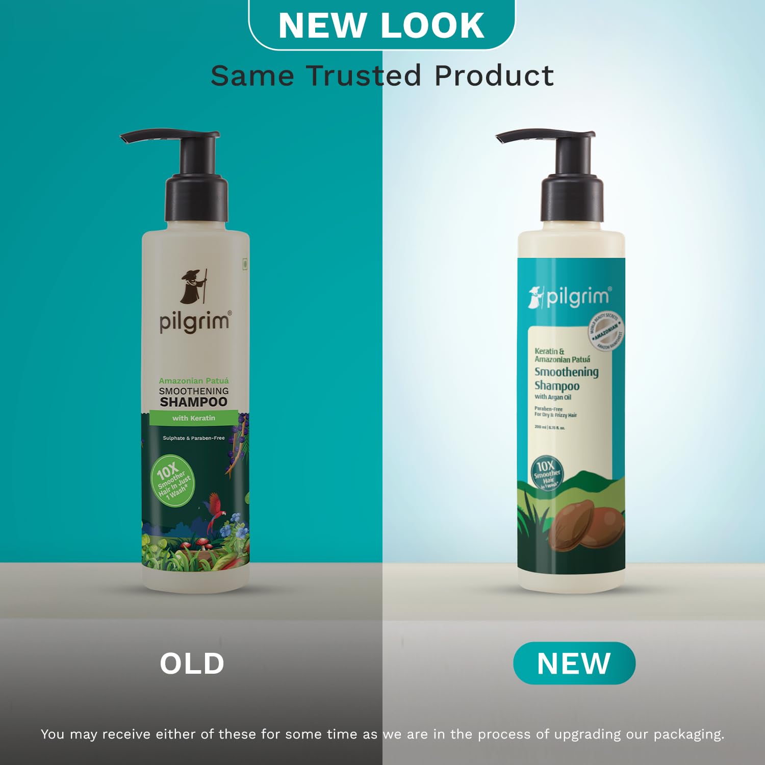 Pilgrim Patuá & Keratin Smoothing Shampoo for Dry Frizzy Hair - Sulfate & Paraben Free Shampoo for Women & Men - Hair Smoothing & Scalp Care - 200ml - Perfect for Daily Use & Salon-Like Results at Home