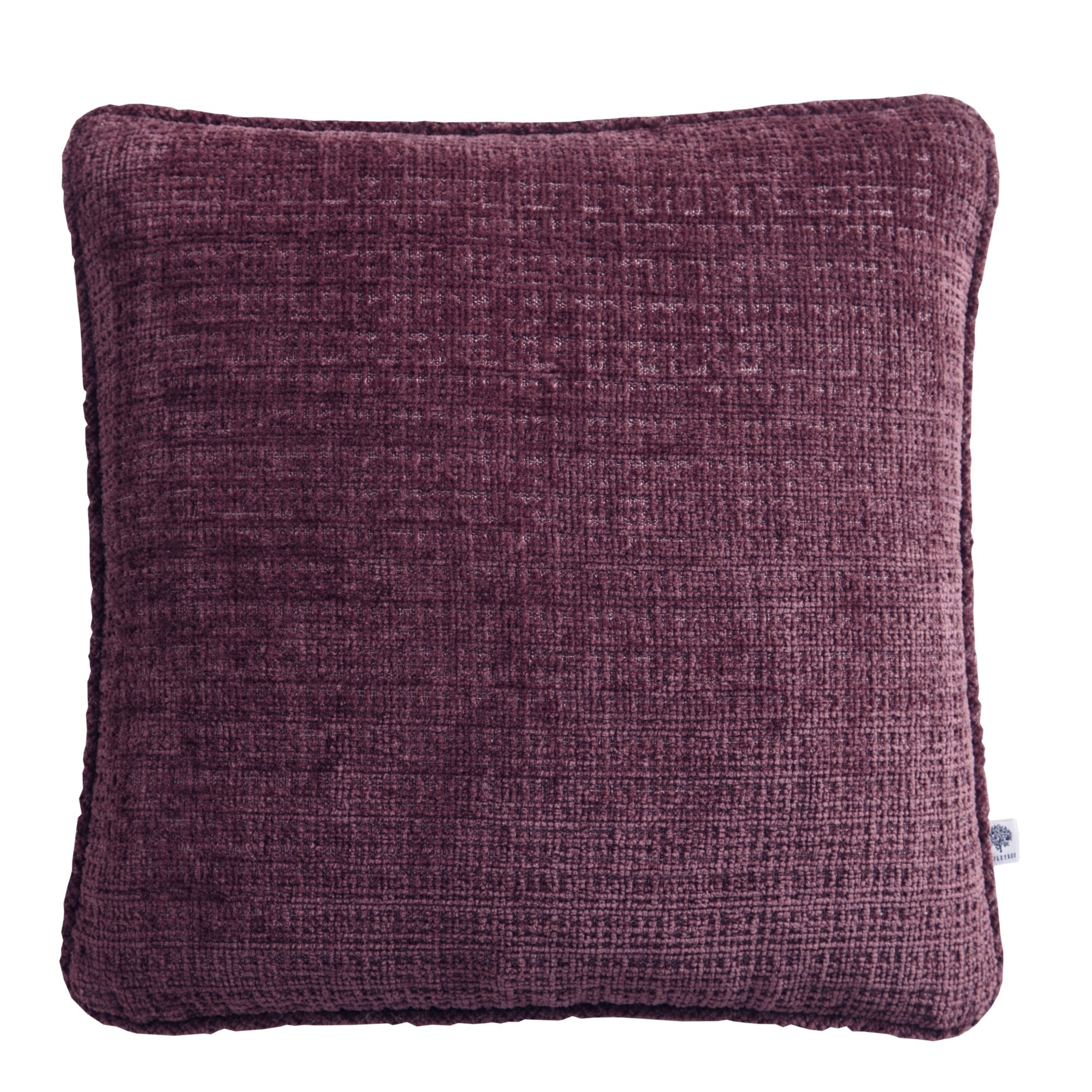Appletree Loft Alba Decorative Throw Pillow Cover - Wine Red Velvet Cushion for Sofa, Bed, Chair - Home Decor & Living Room Accent