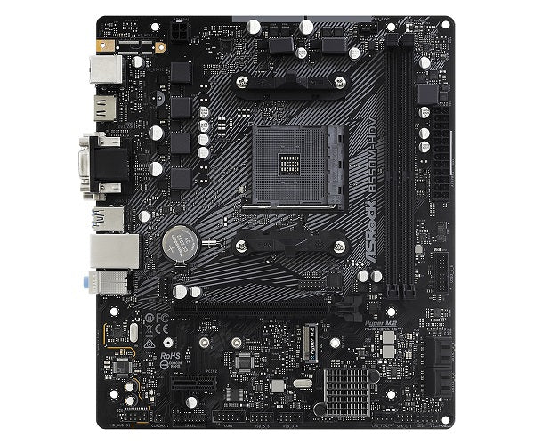 ASRock B550M HDV AMD AM4 Socket Micro ATX Motherboard - Supports Ryzen 3/5/7/9 CPUs, DDR4 4600MHz, PCIe 4.0, M.2 NVMe - Perfect for Gaming PC, Home Office & Content Creation Workstations