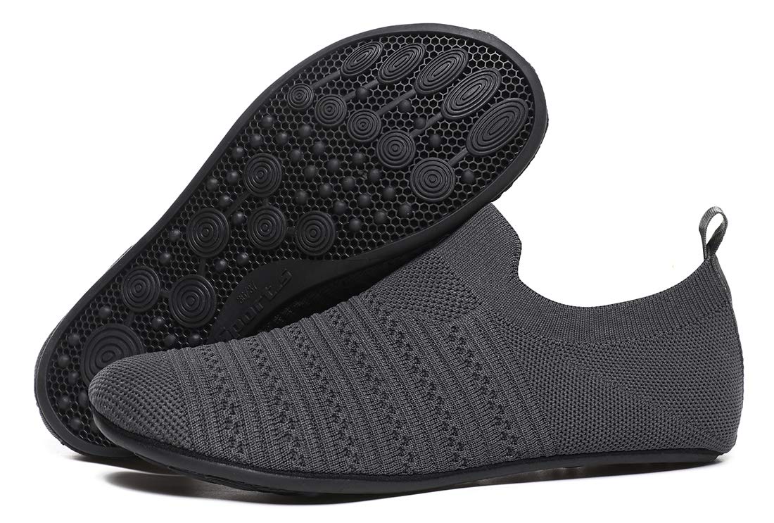 SLIPVEL Lightweight House Slippers - Non-Slip Indoor Home Yoga Shoes for Women & Men - Perfect for Relaxing at Home, Yoga Practice and Comfortable Lounging