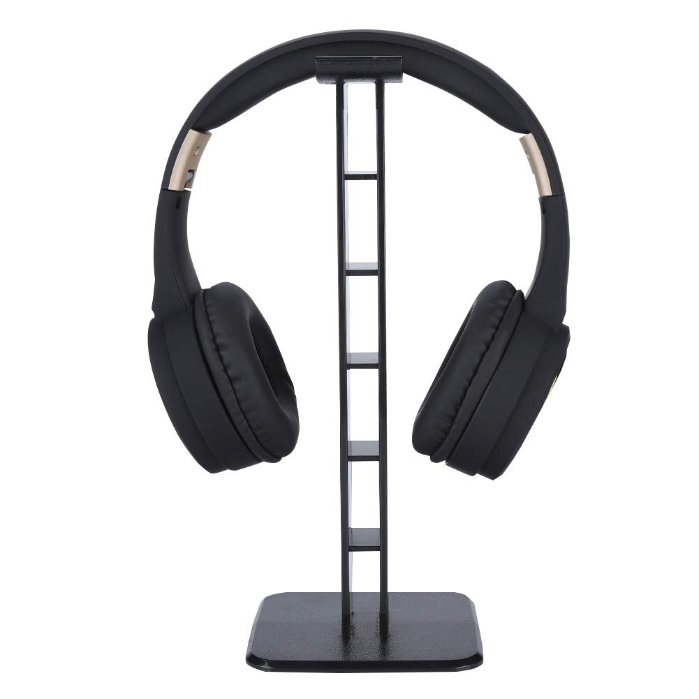 Durable ABS Plastic Headphone Hanger Bracket - Heavy Duty Headset Display Stand for Wired & Wireless Headphones (Black) - Perfect for Office, Gaming Setup, and Home Organization