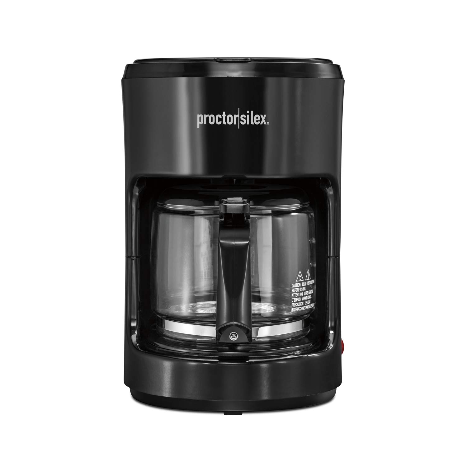 Proctor Silex 10-Cup Programmable Coffee Maker with Auto Pause & Serve - Compatible with Alexa Smart Plugs - Black (Model 48351) - Perfect for Home, Office and Kitchen Use