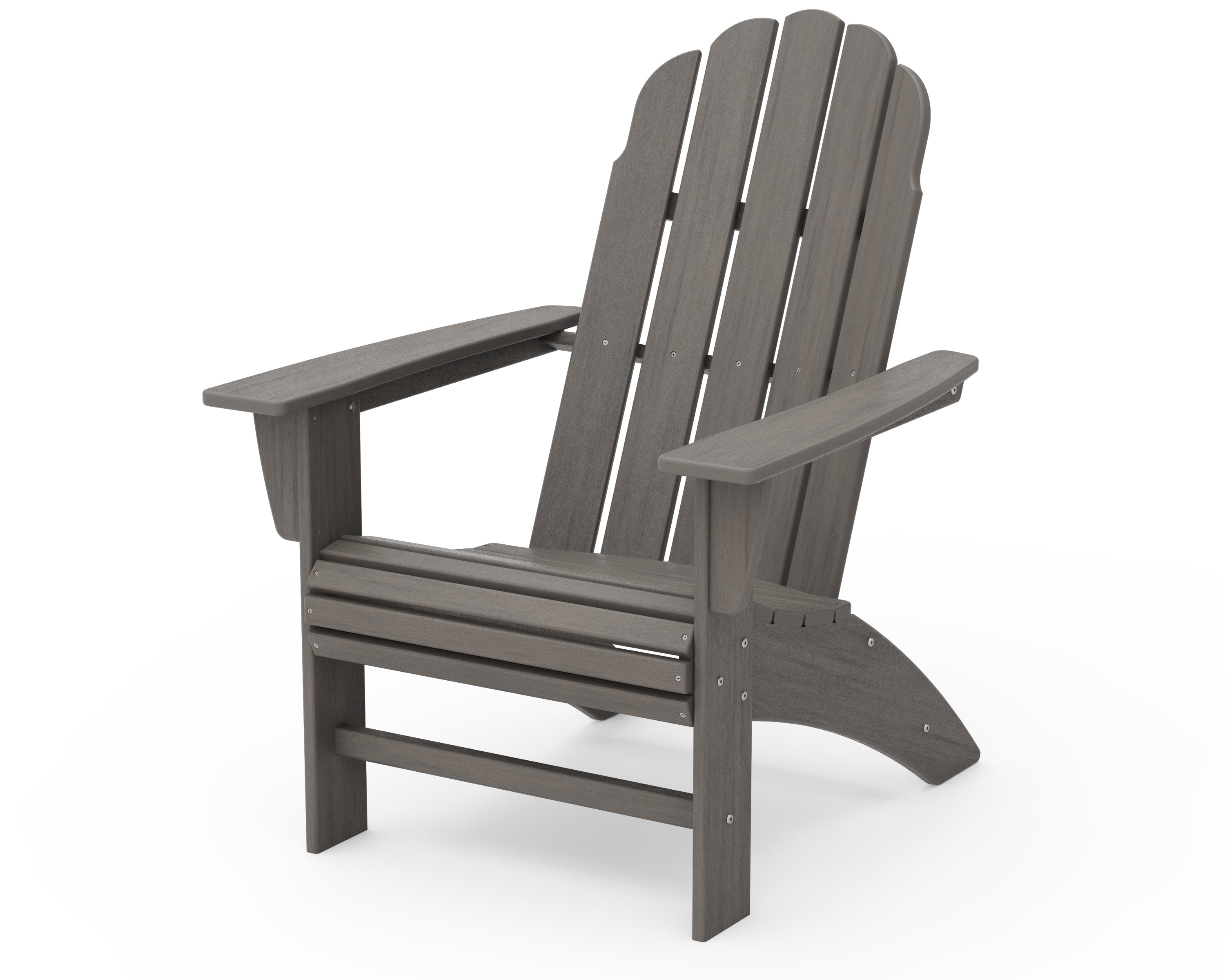 POLYWOOD Vineyard Curveback Adirondack Chair - Durable Outdoor Furniture for Patio, Poolside & Garden - Weather-Resistant Recycled Plastic Material - Perfect for Backyard Relaxation & Entertaining