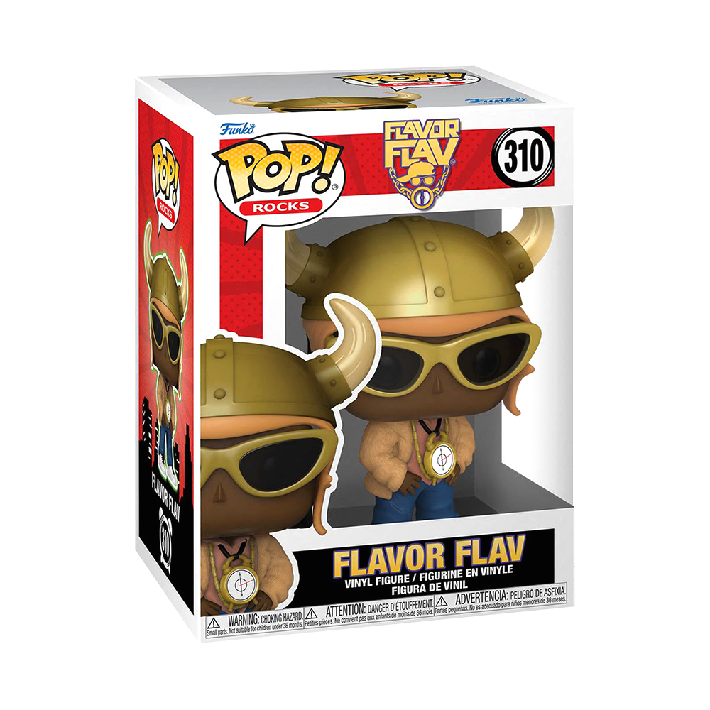Funko Pop! Rocks #310 - Flavor Flav Collectible Vinyl Figure - Perfect for Music Fans & Pop Culture Collectors - Great Gift for Rock Enthusiasts & Home Decor