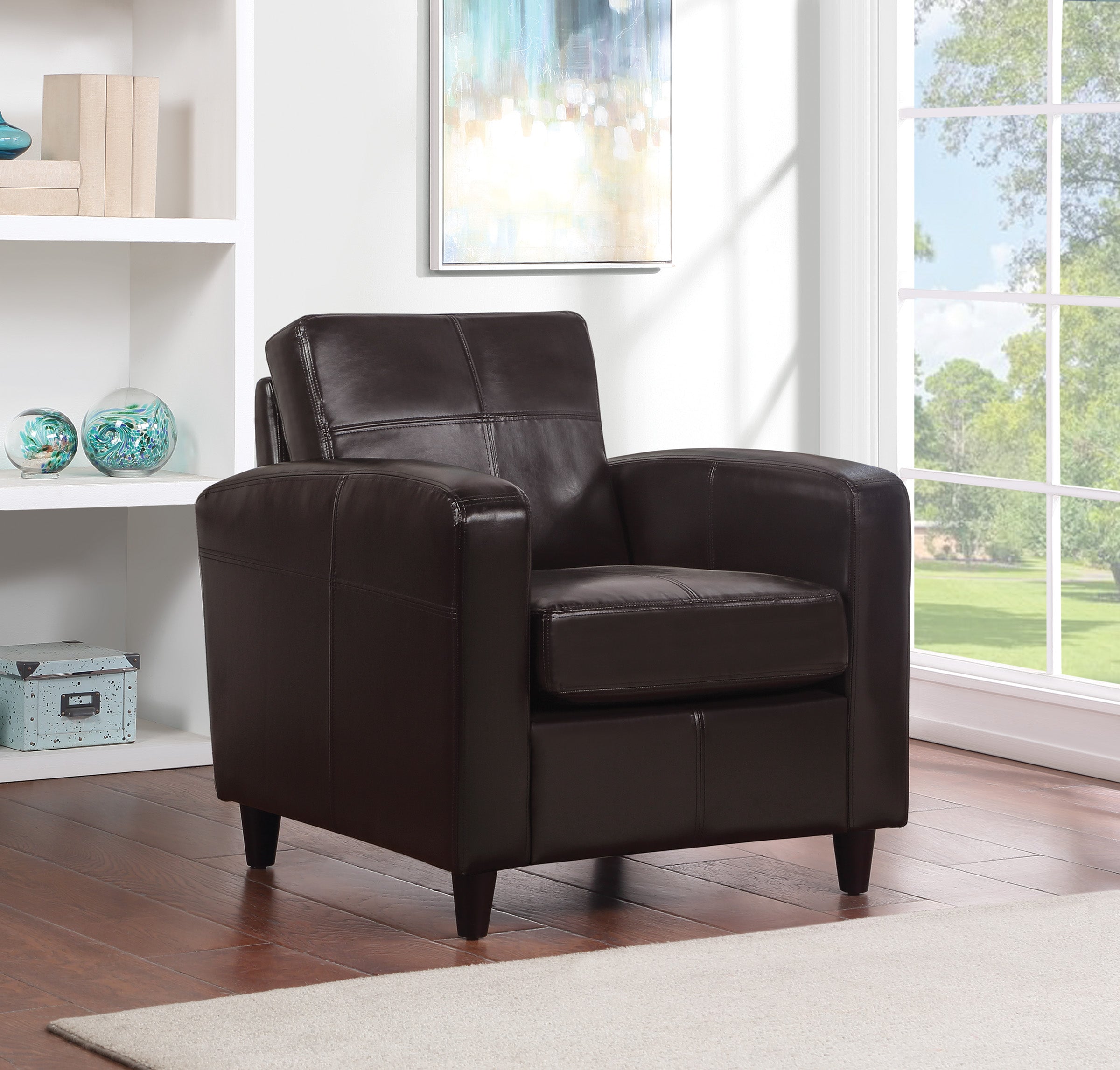 Office Star Ave Six Venus Club Chair [VNS51A] - Modern Ergonomic Office Chair for Home & Business - Perfect for Conference Rooms, Waiting Areas & Executive Offices