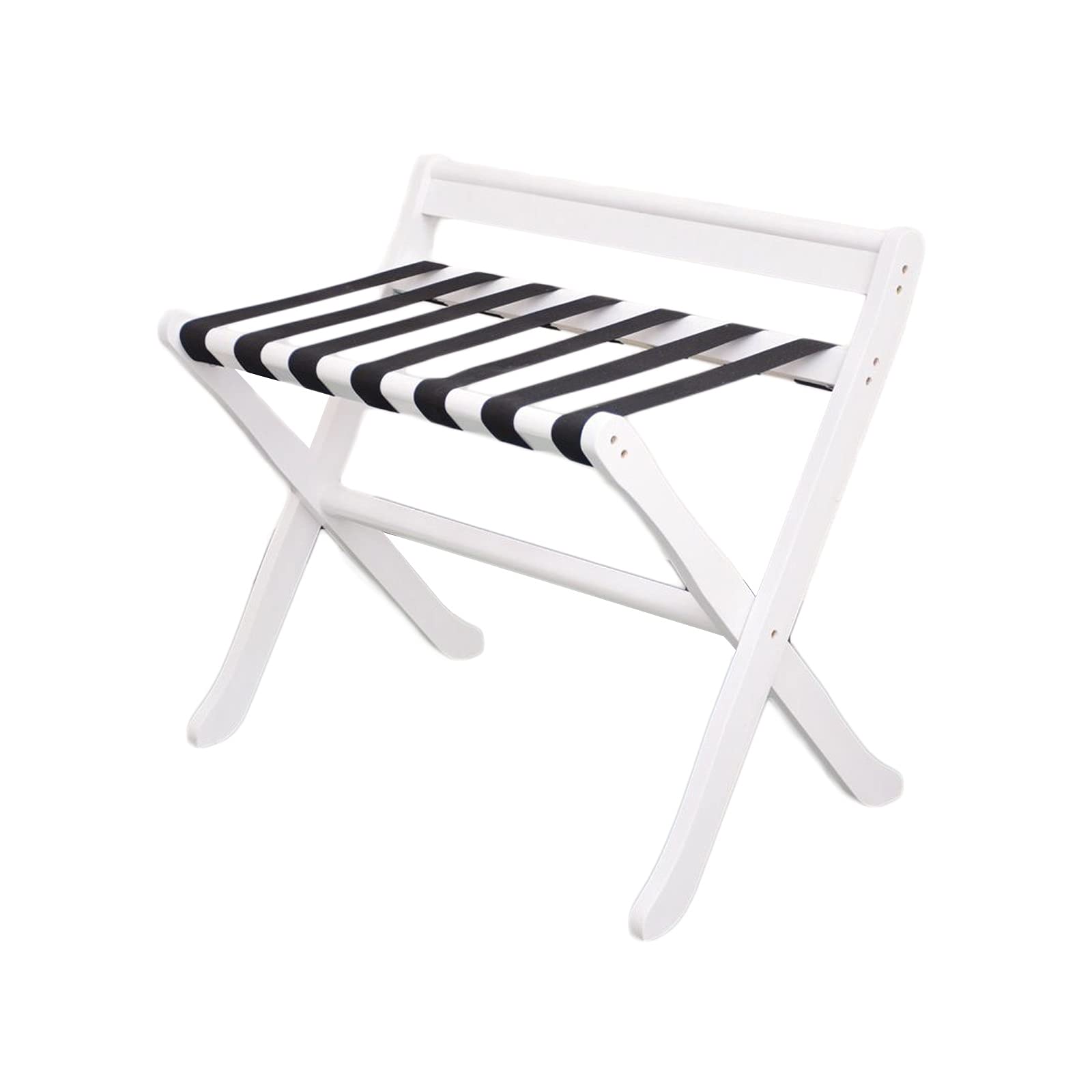 Foldable Luggage Rack with Backrest - Space-Saving Storage Stand for Clothes, Bags & Suitcases - Perfect for Guest Rooms, Hotels & Home Organization (Color A)