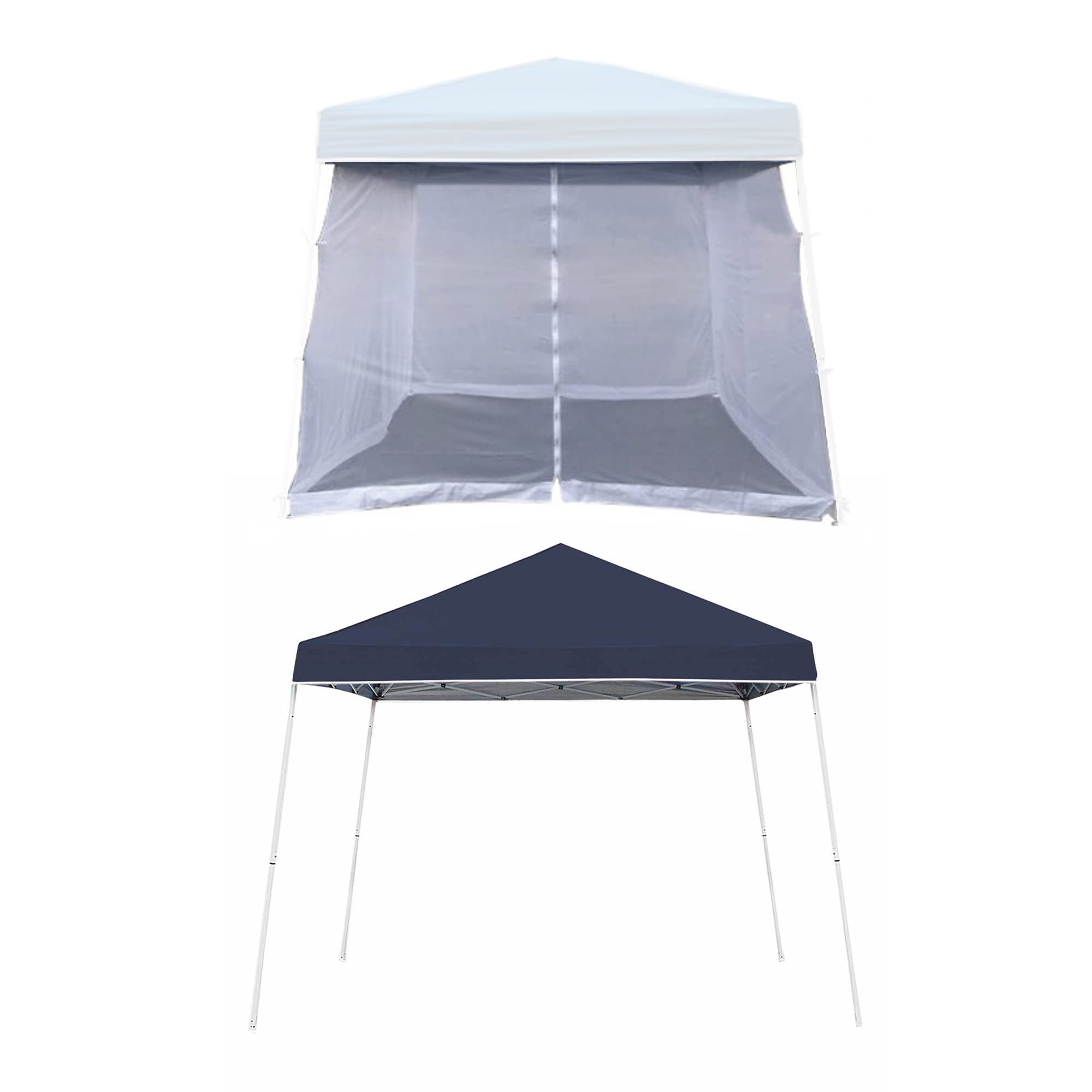 Z-Shade 10ft Horizon Angled Leg Screen Shelter Attachment - 10x10ft Push Button Instant Canopy Tent for Camping, Beach & Outdoor Events