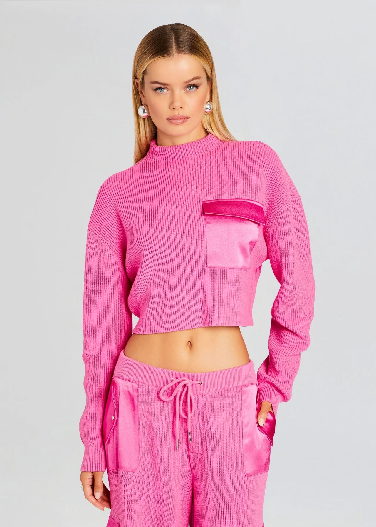 Women's Malibu Pink Donna Sweater - Soft & Cozy Knit Pullover for Casual Wear & Winter Fashion