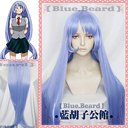 Biamoxer 110Cm Nejire Hadou Cosplay Wig - Long Straight Anime Synthetic Hair for My Hero Academia 3rd Season - Perfect for Cosplay, Halloween, Anime Conventions and Themed Parties